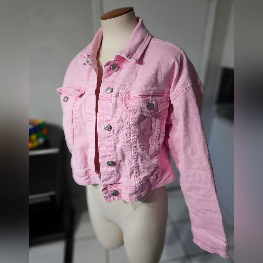 Celebrity Pink Denim Jacket Small